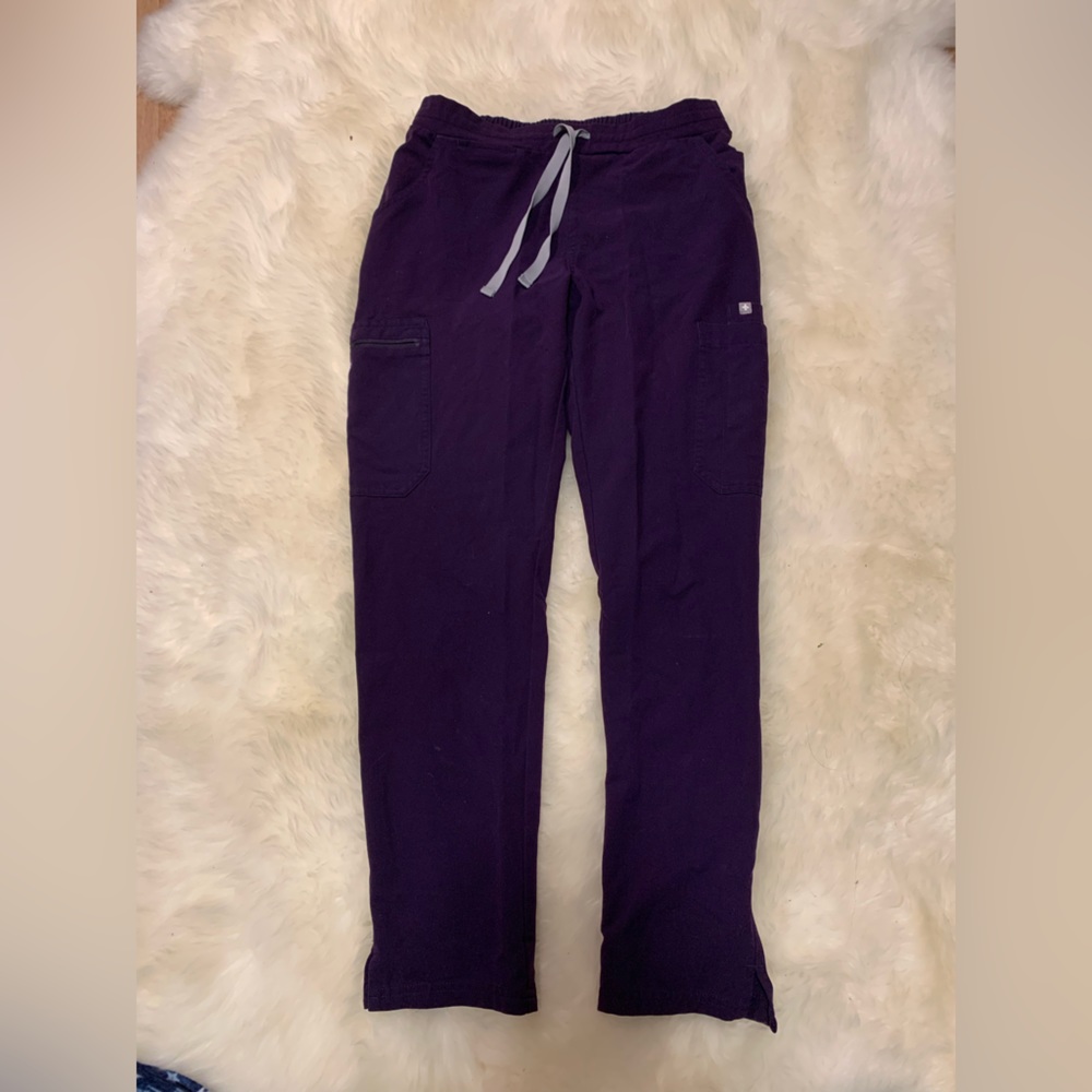 Figs Yola Scrub Pants Purple Size XS